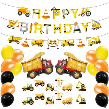 Besegad 35PCS Construction Theme Party Cake Toppers Balloons Banners Dot Glues Straw Set for Birthday Party Supplies Decor
Besegad 35PCS Construction Theme Party Cake Toppers Balloons Banners Dot Glues Straw Set for Birthday Party Supplies Decor