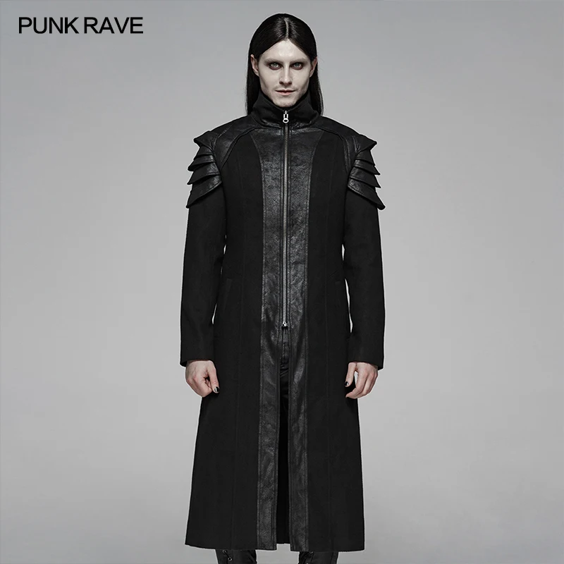 PUNK RAVE Men's Punk Double-side-woolen Armor Long Coat with Halloween Club Party Cosplay Jackets with Pockets on Both Sides
PUNK RAVE Men's Punk Double-side-woolen Armor Long Coat with Halloween Club Party Cosplay Jackets with Pockets on Both Sides