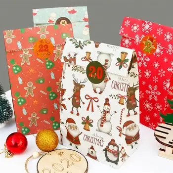 24 Sets Christmas Gift Bags Printed Paper Dessert Candy Goodie Bags Wrapping Pouch Treat Bags Wedding Birthday Favors
24 Sets Christmas Gift Bags Printed Paper Dessert Candy Goodie Bags Wrapping Pouch Treat Bags Wedding Birthday Favors
