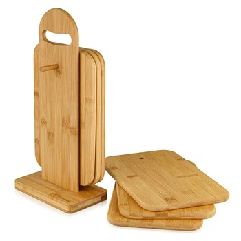 4pcs/6pcs Durable Bamboo Round Square Cutting Board Set With Stand Kitchen Accessory LBShipping
4pcs/6pcs Durable Bamboo Round Square Cutting Board Set With Stand Kitchen Accessory LBShipping