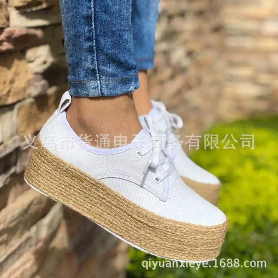 Spring And Autumn New Hot Sale Large Size Europe And America Rome Non-slip Straw Thick-soled Women's Casual Single Shoes
Spring And Autumn New Hot Sale Large Size Europe And America Rome Non-slip Straw Thick-soled Women's Casual Single Shoes
