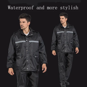 Thick Raincoat Suit Impermeable Men Hooded Motorcycle rain pants Motorcycle Rainwear Hiking Fishing reflective Rain Gear
Thick Raincoat Suit Impermeable Men Hooded Motorcycle rain pants Motorcycle Rainwear Hiking Fishing reflective Rain Gear