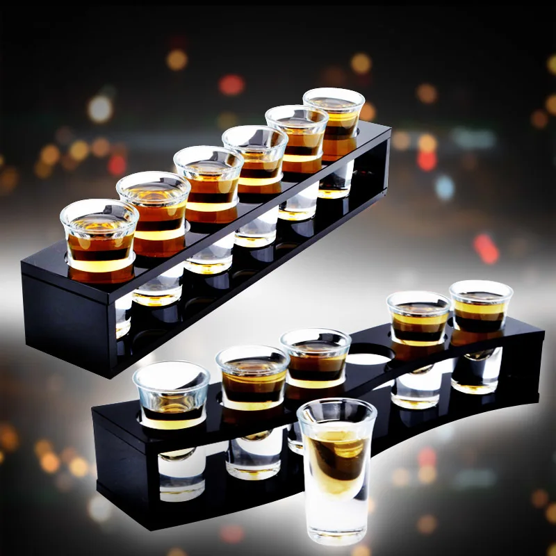 Shot Glass Cocktail Small Capacity Transparent Bar Wineglass 6pcs Swallow Cup Shelf Set Deep Water Bomb Bar Restaurant Supplies
Shot Glass Cocktail Small Capacity Transparent Bar Wineglass 6pcs Swallow Cup Shelf Set Deep Water Bomb Bar Restaurant Supplies