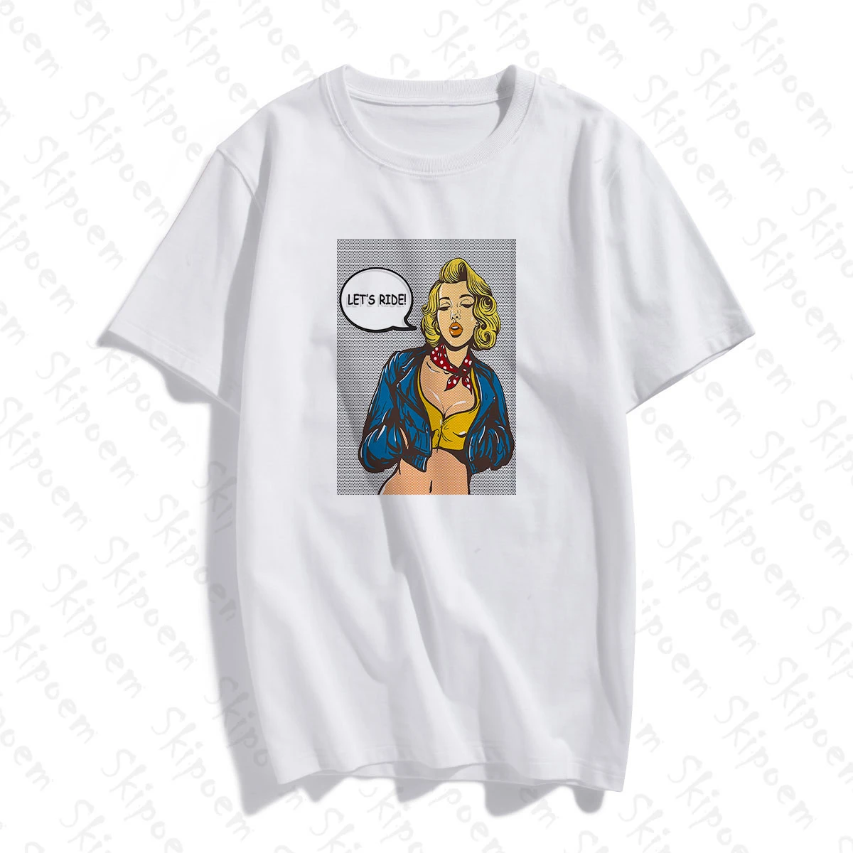 2019 Fashion Funny T shirt Pop Art Personality Woman Custom Cotton O Neck T Shirt Plus Size Short Sleeve Brand Female T Shirt
2019 Fashion Funny T shirt Pop Art Personality Woman Custom Cotton O Neck T Shirt Plus Size Short Sleeve Brand Female T Shirt