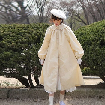 Spring and Autumn New Trench Coat for Women 2020 Korean Style Wild Ladies Windbreakers Solid Color Cotton Women Ckothing
Spring and Autumn New Trench Coat for Women 2020 Korean Style Wild Ladies Windbreakers Solid Color Cotton Women Ckothing