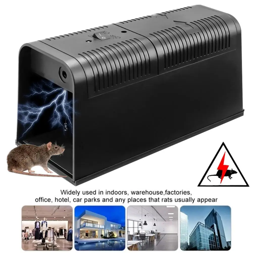 High Voltage Electronic Mouse Catcher Control Trap Rodent Rat Zapper Killer It can kill rat effectively, more reliable durable.
High Voltage Electronic Mouse Catcher Control Trap Rodent Rat Zapper Killer It can kill rat effectively, more reliable durable.