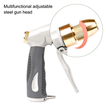 Multi-Function Garden Hose Nozzle Heavy Duty Metal Hose Spray Nozzle Adjustable Water Hose Nozzle DC120
Multi-Function Garden Hose Nozzle Heavy Duty Metal Hose Spray Nozzle Adjustable Water Hose Nozzle DC120