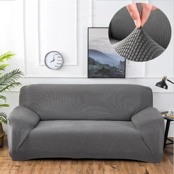 Parlor Simple Solid Color Versatile Sofa Cushion Cover Elastic Texture Knitted Thickened Furniture Protection Cover Sofa Cover
Parlor Simple Solid Color Versatile Sofa Cushion Cover Elastic Texture Knitted Thickened Furniture Protection Cover Sofa Cover