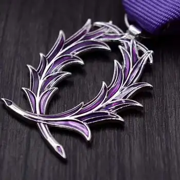 Top quality France Palm Leaf Purple Knight Medal Highest Honor Medal For Cultural Education Brooch Pin Collection
Top quality France Palm Leaf Purple Knight Medal Highest Honor Medal For Cultural Education Brooch Pin Collection