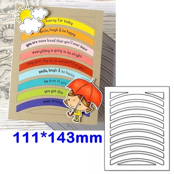 Rainbow Pattern Metal Cutting Dies Stencils Pattern Die Cuts For Card Making Decoration New 2019 Crafts
Rainbow Pattern Metal Cutting Dies Stencils Pattern Die Cuts For Card Making Decoration New 2019 Crafts