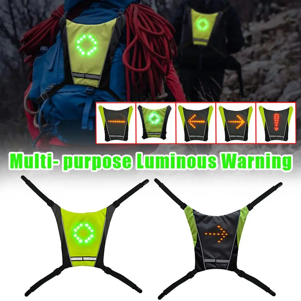 USB Wireless Remote Control Led Luminous Warning Cycling Backpack Pendant Luminous vest Warning Turn Signal Hiking Camping
USB Wireless Remote Control Led Luminous Warning Cycling Backpack Pendant Luminous vest Warning Turn Signal Hiking Camping