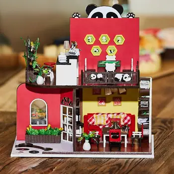 Creative 3D DIY Wooden Dollhouse Assembled Panda House Model Kids Handmade Assembly Toys Kit Toys for Children Birthday Gift
Creative 3D DIY Wooden Dollhouse Assembled Panda House Model Kids Handmade Assembly Toys Kit Toys for Children Birthday Gift