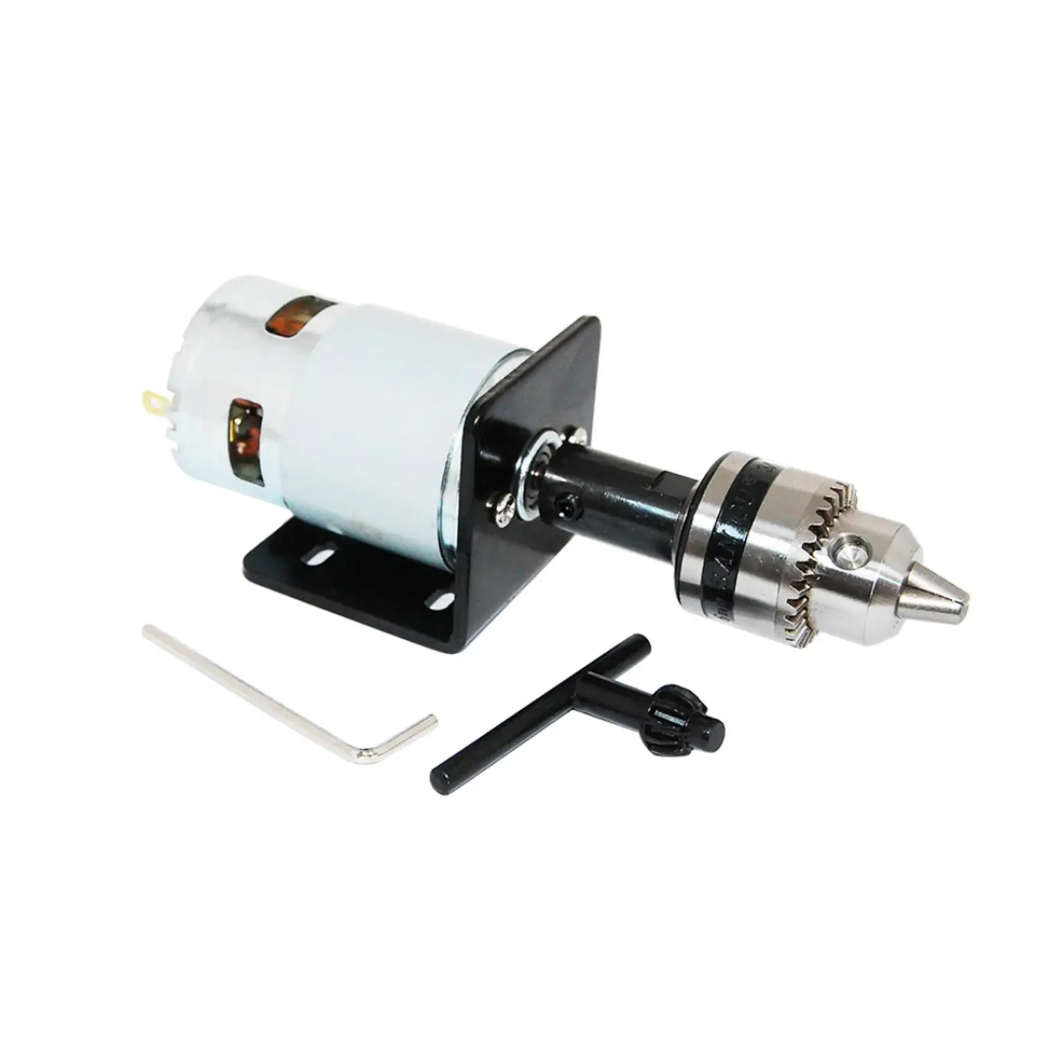 Mini Electric Motor 775 DC Motor 12V/24V with B10 Drill Chuck and Seat Mounting Bracket Mini Table Saw for Cutting/Polishing
Mini Electric Motor 775 DC Motor 12V/24V with B10 Drill Chuck and Seat Mounting Bracket Mini Table Saw for Cutting/Polishing