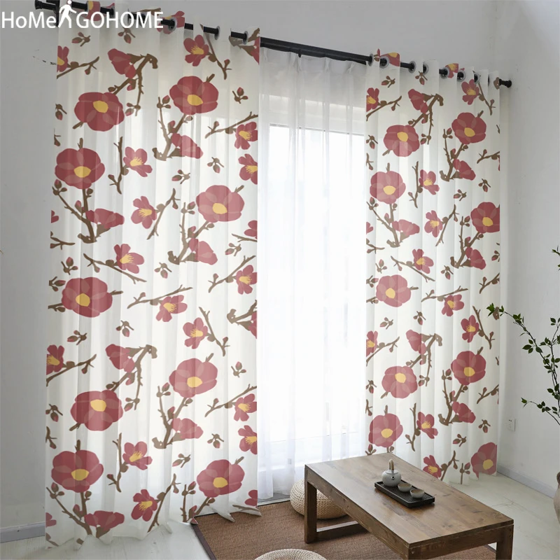 Boho Art Flower Sheer Tulle Curtains For Living Room Modern Chiffon Sheer Voile Curtain for Double Room Kitchen Window Curtain
Boho Art Flower Sheer Tulle Curtains For Living Room Modern Chiffon Sheer Voile Curtain for Double Room Kitchen Window Curtain