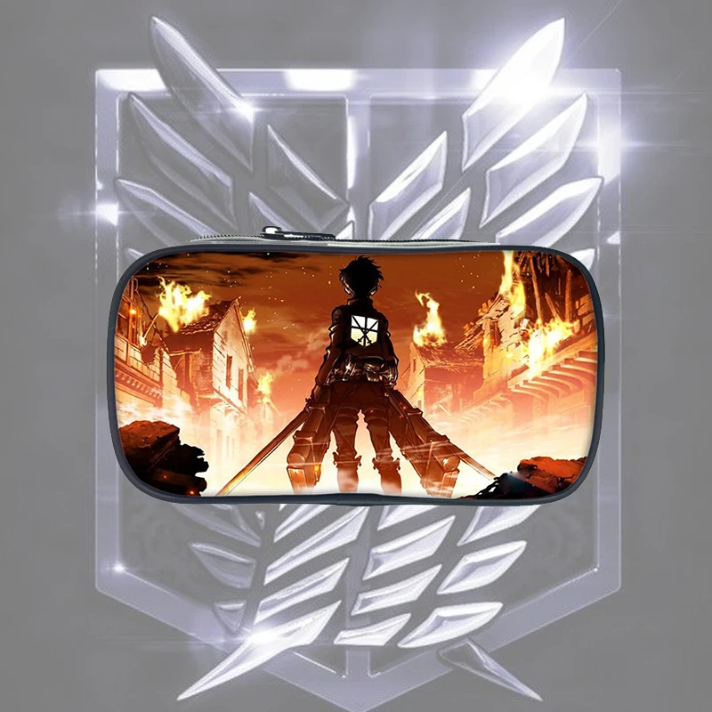 Anime Attack On Titan Pencil case Children Boys Girls Pen Bag Fashion New Cute High Quality Kids Pencil Bag Teens School Case
Anime Attack On Titan Pencil case Children Boys Girls Pen Bag Fashion New Cute High Quality Kids Pencil Bag Teens School Case