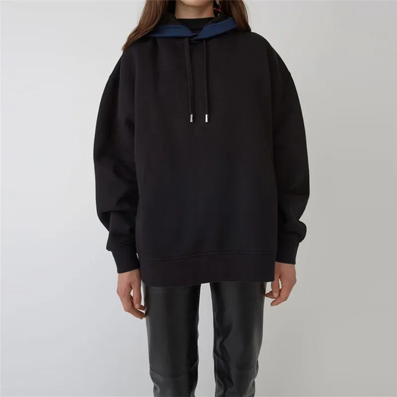 Autumn Fashion Loose Contrast Color Long Sleeve SML XL XXL Drawstring Hooded Pullovers Woman Casual Hoodies Lady Sweatshirts
Autumn Fashion Loose Contrast Color Long Sleeve SML XL XXL Drawstring Hooded Pullovers Woman Casual Hoodies Lady Sweatshirts
