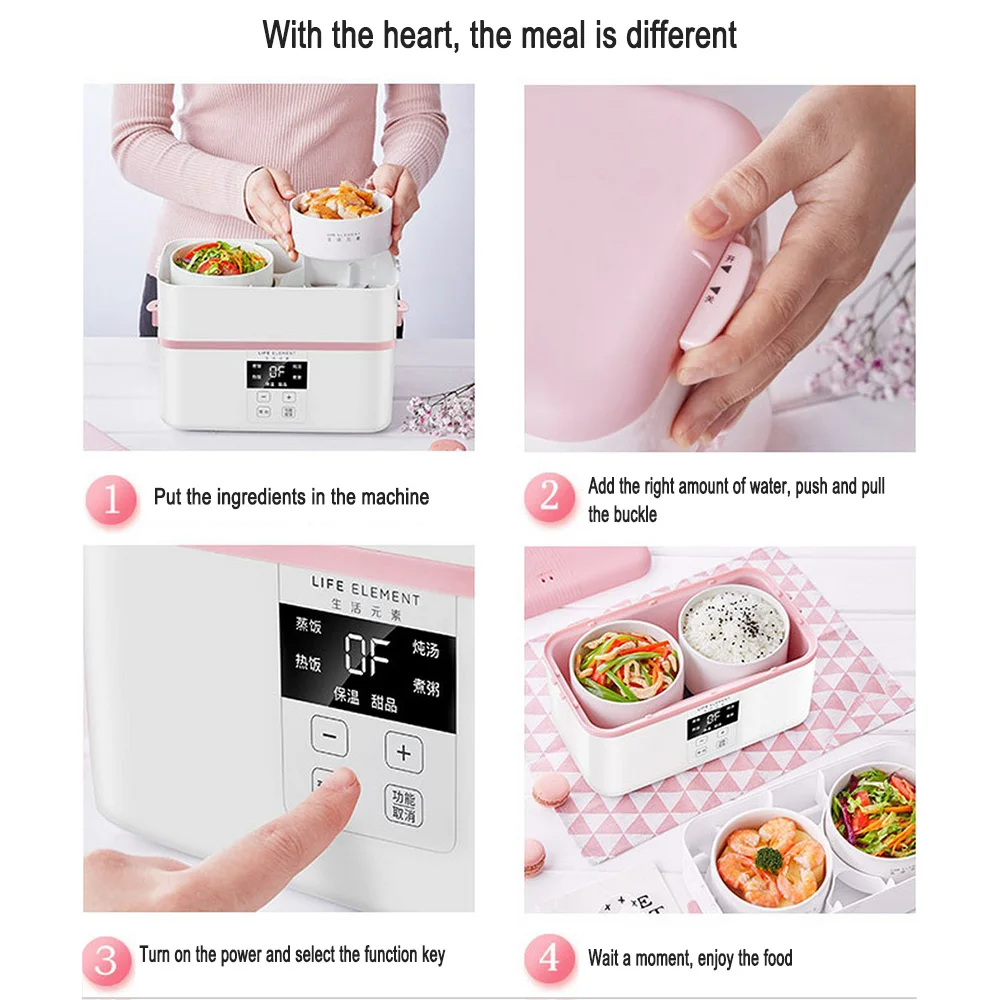 Intelligent Automatic Electric Lunch Box Small Multi-Function Electric Lunch Box Family Appointment Timed Heat Preservation
Intelligent Automatic Electric Lunch Box Small Multi-Function Electric Lunch Box Family Appointment Timed Heat Preservation