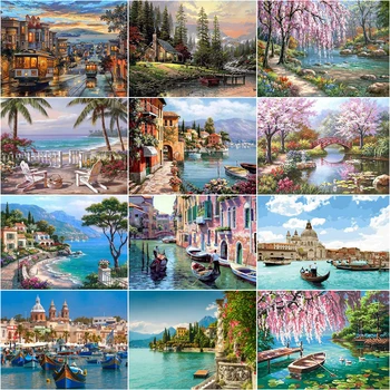 XUEQIXIAOZU Diamond Painting 5D DIY Landscape Full Circle Diamond Embroidery Mosaic Venice Water City Spring Decoration Home
XUEQIXIAOZU Diamond Painting 5D DIY Landscape Full Circle Diamond Embroidery Mosaic Venice Water City Spring Decoration Home