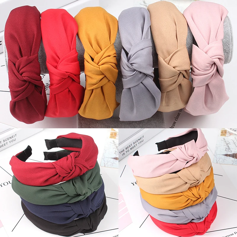 New Simple Cloth Headband Cross Cotton Soft Bow Knot Turban Hairband Comfortable Solid Seaside Girls Sweet Hair Accessories
New Simple Cloth Headband Cross Cotton Soft Bow Knot Turban Hairband Comfortable Solid Seaside Girls Sweet Hair Accessories