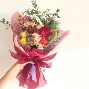 Creative Waterproof Semi-transparent Tissue Paper Wrapping Flower Bouquet Paper Packing Florist Paper Diy Materials
Creative Waterproof Semi-transparent Tissue Paper Wrapping Flower Bouquet Paper Packing Florist Paper Diy Materials