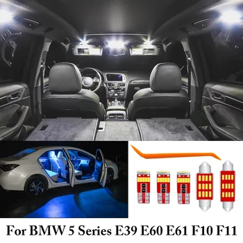 White Ice Blue Error Free Canbus LED Lamp Interior Reading Dome Map Cargo Light Bulbs Kit For BMW 5 Series E39 E60 E61 F10 F11 
White Ice Blue Error Free Canbus LED Lamp Interior Reading Dome Map Cargo Light Bulbs Kit For BMW 5 Series E39 E60 E61 F10 F11
