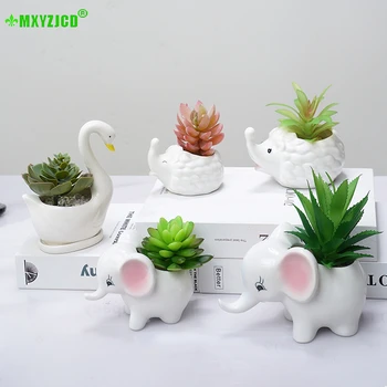 Cute Animal Simulation Succulent Potted Plant Sculpture Small Bonsai Living Room Desktop Home Decoration Ornaments
Cute Animal Simulation Succulent Potted Plant Sculpture Small Bonsai Living Room Desktop Home Decoration Ornaments