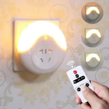 Led Night Light Intelligent Remote Control 3-Color Dimmable Socket Lamp Plug-in Light for Bedroom Nursery Kitchen Hallway
Led Night Light Intelligent Remote Control 3-Color Dimmable Socket Lamp Plug-in Light for Bedroom Nursery Kitchen Hallway