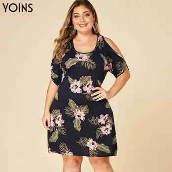 YOINS Bohemian Floral Cold Shoulder Self tie Round Neck Short Sleeve Midi Dress 2020 Women Vintage Dresses Plus Size Vestidos 
YOINS Bohemian Floral Cold Shoulder Self tie Round Neck Short Sleeve Midi Dress 2020 Women Vintage Dresses Plus Size Vestidos