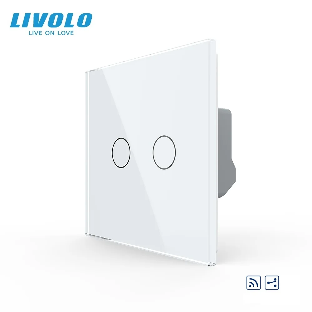 Livolo EU Standard 2 Gang 2 Way Wall Touch Screen Cross Remote Pass Through Control Switch VL-C702SR
Livolo EU Standard 2 Gang 2 Way Wall Touch Screen Cross Remote Pass Through Control Switch VL-C702SR