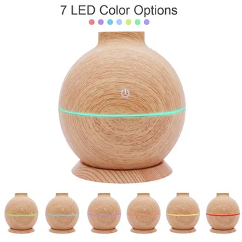USB Air Humidifie 130ml Portable Aroma Diffuser with 7 color LED Light Essential Wood Grain Oil Diffuser Aromatherapy Mist Maker
USB Air Humidifie 130ml Portable Aroma Diffuser with 7 color LED Light Essential Wood Grain Oil Diffuser Aromatherapy Mist Maker