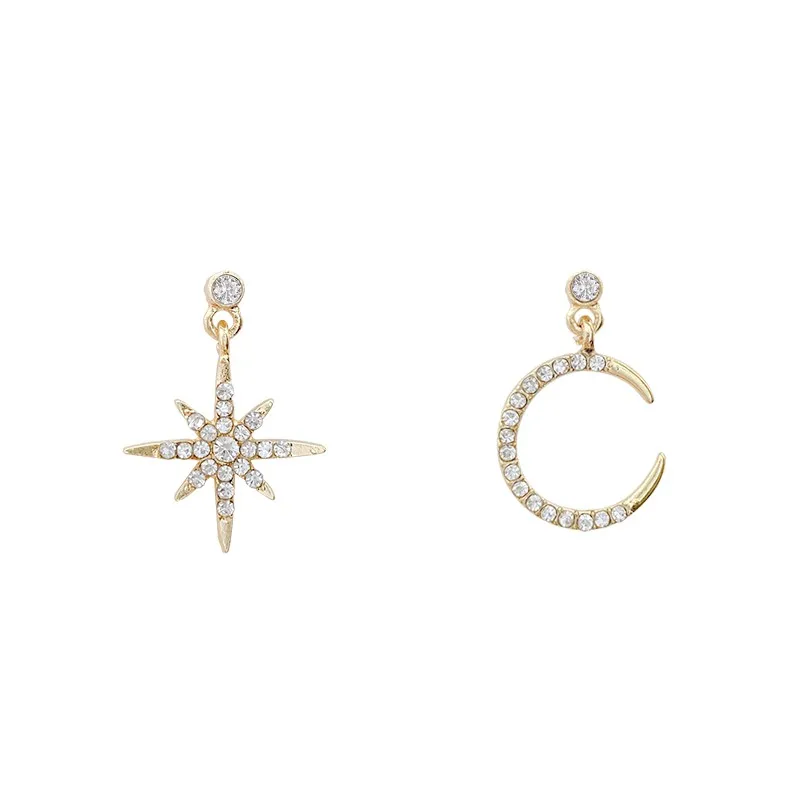 New Arrival Asymmetric Crystals Six-pointed Star Drop Earrings for Women Fashion Trendy Dangle Female Earrings Party Jewelry
New Arrival Asymmetric Crystals Six-pointed Star Drop Earrings for Women Fashion Trendy Dangle Female Earrings Party Jewelry