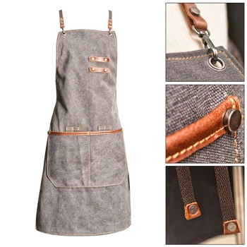 Thicken Durable Canvas Work Apron, Multifunction Tool Aprons with Pockets Back Cross Workshop Apron for Carpenters Garde
Thicken Durable Canvas Work Apron, Multifunction Tool Aprons with Pockets Back Cross Workshop Apron for Carpenters Garde