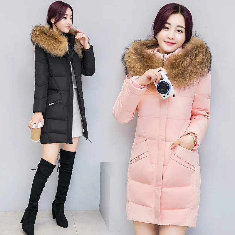 WOMEN'S Dress 2019 Autumn & Winter New Style Mid-length Large Fur Collar Warm down Jacket Coat
WOMEN'S Dress 2019 Autumn & Winter New Style Mid-length Large Fur Collar Warm down Jacket Coat
