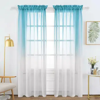 Modern Curtains for Living dibning Room Bedroom Simple Gradient Tulle Curtains Finished Product Customization
Modern Curtains for Living dibning Room Bedroom Simple Gradient Tulle Curtains Finished Product Customization