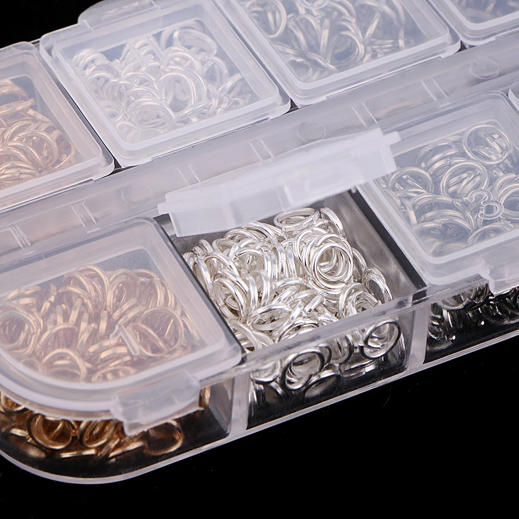 Metal Open Jump Rings 4mm 5mm 6mm 7mm 8mm 10mm 1 Box Keychain Ring Connector Claw Clasp for jewlery Making findings Metal Open Jump Rings 4mm 5mm 6mm 7mm 8mm 10mm 1 Box Keychain Ring Connector Claw Clasp for jewlery Making findings