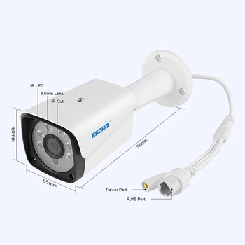 ESCAM QH005 5MP 2560*1920P Wireless WIFI IP Bullet Camera Support Onvif NVR 3D DNR
ESCAM QH005 5MP 2560*1920P Wireless WIFI IP Bullet Camera Support Onvif NVR 3D DNR
