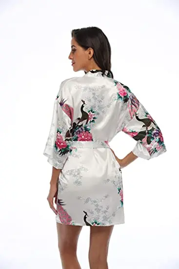 2015 Silk Kimono Robe Bathrobe Women Satin Robe Robe Longue Femme For Women Night Sexy Robes Night Grow For Bridesmaid Summer 2015 Silk Kimono Robe Bathrobe Women Satin Robe Robe Longue Femme For Women Night Sexy Robes Night Grow For Bridesmaid Summer