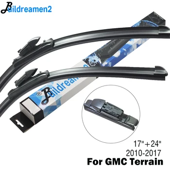 Buildreamen2 2 Pieces Car Wiper Blade Windscreen Rubber Wiper Accessories For GMC Terrain Fit Push Button Arms 2010-2017
Buildreamen2 2 Pieces Car Wiper Blade Windscreen Rubber Wiper Accessories For GMC Terrain Fit Push Button Arms 2010-2017