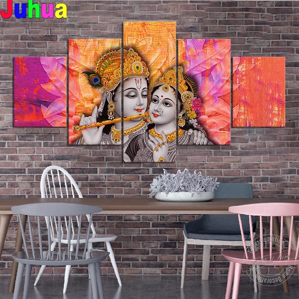 5 Panel Lord Ganesha with Goddess diy diamond painting Hinduism God diamond embroidery full drill mosaic Set,God Religion Gift,
5 Panel Lord Ganesha with Goddess diy diamond painting Hinduism God diamond embroidery full drill mosaic Set,God Religion Gift,