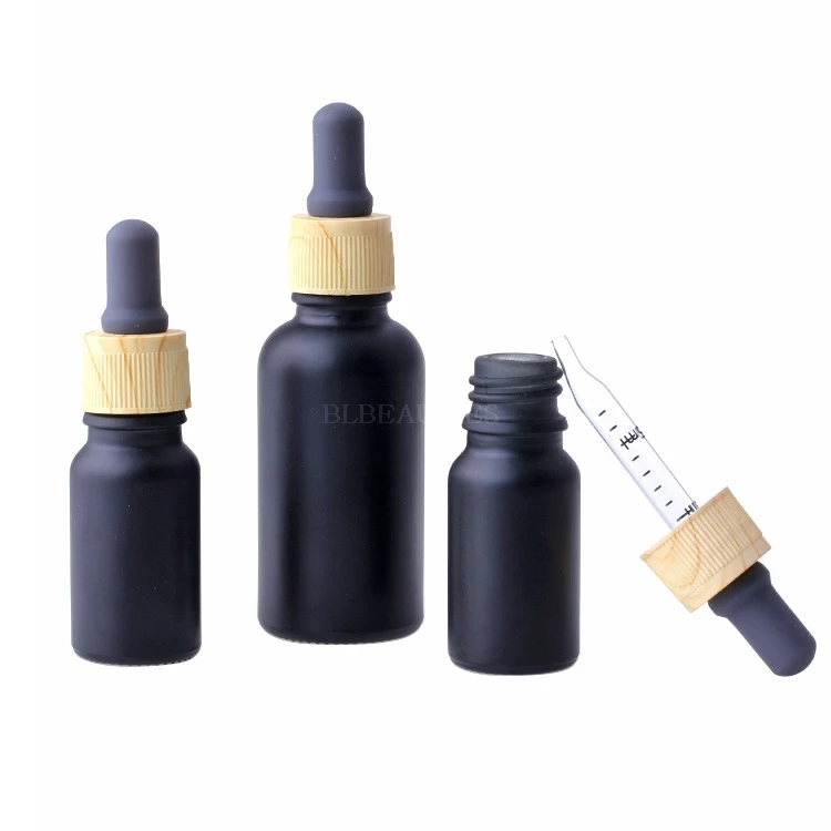 10ml 30ml Matte Black Dropper Bottle Empty Glass Essential Oil Bottle Gray Rubber Head Tip Curved Dropper With Scale
10ml 30ml Matte Black Dropper Bottle Empty Glass Essential Oil Bottle Gray Rubber Head Tip Curved Dropper With Scale