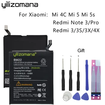 YILIZOMANA BM46 BM47 Phone Battery for Xiaomi Redmi Note 3 3Pro For Redmi 3 3S 3X 4X 3 Pro Bateries Free Tools
YILIZOMANA BM46 BM47 Phone Battery for Xiaomi Redmi Note 3 3Pro For Redmi 3 3S 3X 4X 3 Pro Bateries Free Tools