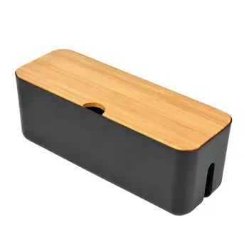 Cable Box Plastic Socket Organizer Cable Storage Case Household Supplies Cord Organizer Power Strip Hider Box With Wooden Cover
Cable Box Plastic Socket Organizer Cable Storage Case Household Supplies Cord Organizer Power Strip Hider Box With Wooden Cover