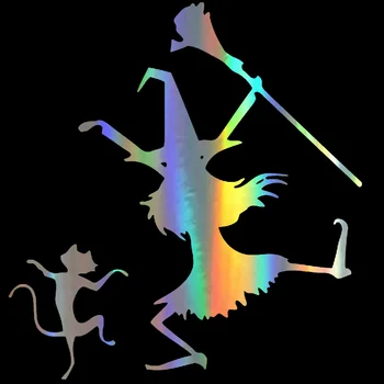 Personality Car Sticker Dance Witch and Cat Funny Decal Reflective Laser KK Vinyl 3D Car Styling 14cm*15cm 
Personality Car Sticker Dance Witch and Cat Funny Decal Reflective Laser KK Vinyl 3D Car Styling 14cm*15cm