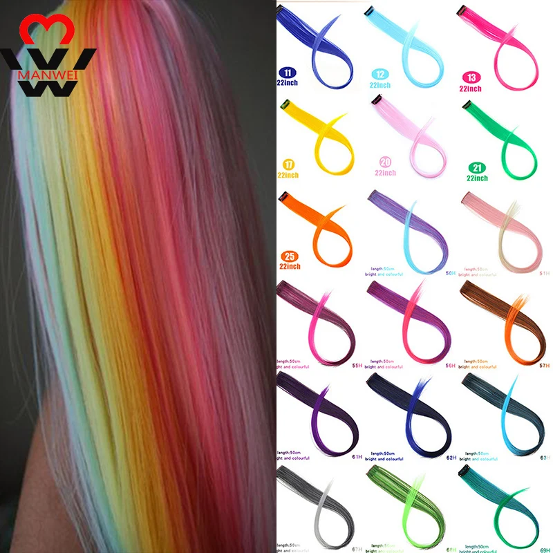 MANWEI 1pcs/lot Clip-in One Piece hair extensions Rainbow bow Hair pieces Pure Color Straight Long Synthetic Hair
MANWEI 1pcs/lot Clip-in One Piece hair extensions Rainbow bow Hair pieces Pure Color Straight Long Synthetic Hair