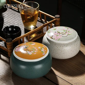 CHANSHOVA Traditional Chinese Style High Capacity Large Ceramic Tea Box Sealing China Porcelain Tea Storage Container H064
CHANSHOVA Traditional Chinese Style High Capacity Large Ceramic Tea Box Sealing China Porcelain Tea Storage Container H064