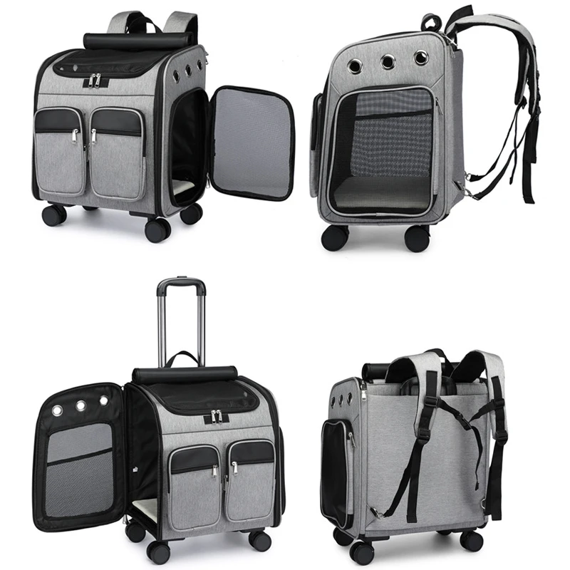 Carrier for Cat Small Dog Stroller Backpack Pet Transport Bag Trolley Cage Animal Transporter Travel House Suitcase with Window Carrier for Cat Small Dog Stroller Backpack Pet Transport Bag Trolley Cage Animal Transporter Travel House Suitcase with Window