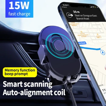 Type-C 15W Magnetic Universal Car Wireless Charger Auto Smart Scan Fast Wireless Charger Holder for iPhone 12 Samsung Xiaomi etc 
Type-C 15W Magnetic Universal Car Wireless Charger Auto Smart Scan Fast Wireless Charger Holder for iPhone 12 Samsung Xiaomi etc