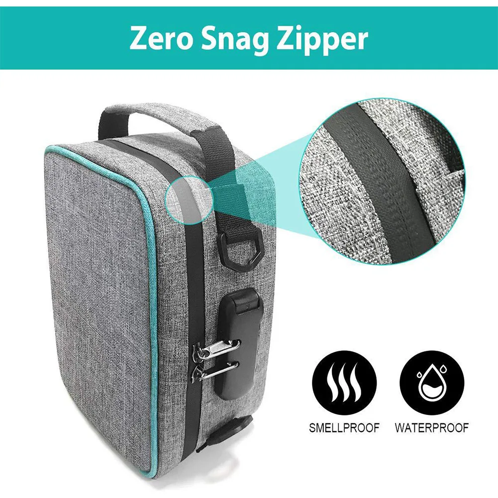 Lock Smell Proof Stash Bag and Odor Proof Bag with Combination Waterproof Storage Case Gray for Traveling
Lock Smell Proof Stash Bag and Odor Proof Bag with Combination Waterproof Storage Case Gray for Traveling