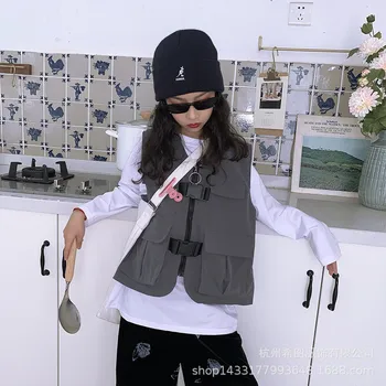 2020 autumn new girls' vests, Hong Kong style, casual western style, waistcoat and thin jacket trend
2020 autumn new girls' vests, Hong Kong style, casual western style, waistcoat and thin jacket trend