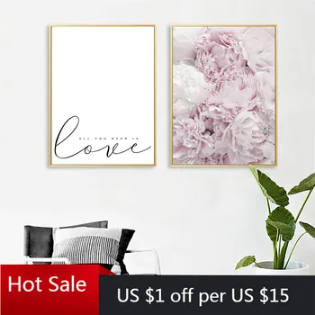 Modern Pink Flowers Nordic Style Poster Love Quote Floral Print Canvas Painting Wall Decor Art Picture Home Aesthetic Room Decor
Modern Pink Flowers Nordic Style Poster Love Quote Floral Print Canvas Painting Wall Decor Art Picture Home Aesthetic Room Decor